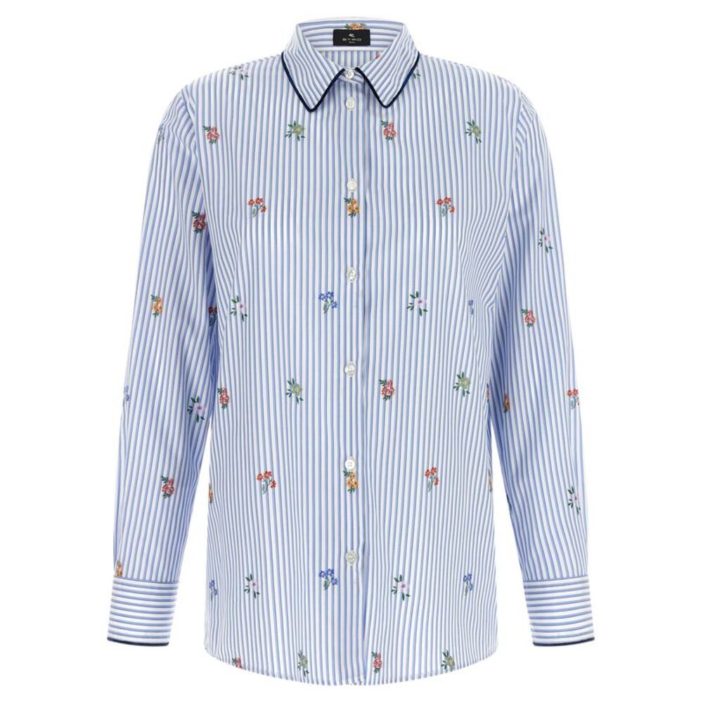 Etro Blue Cotton Women's Blouse